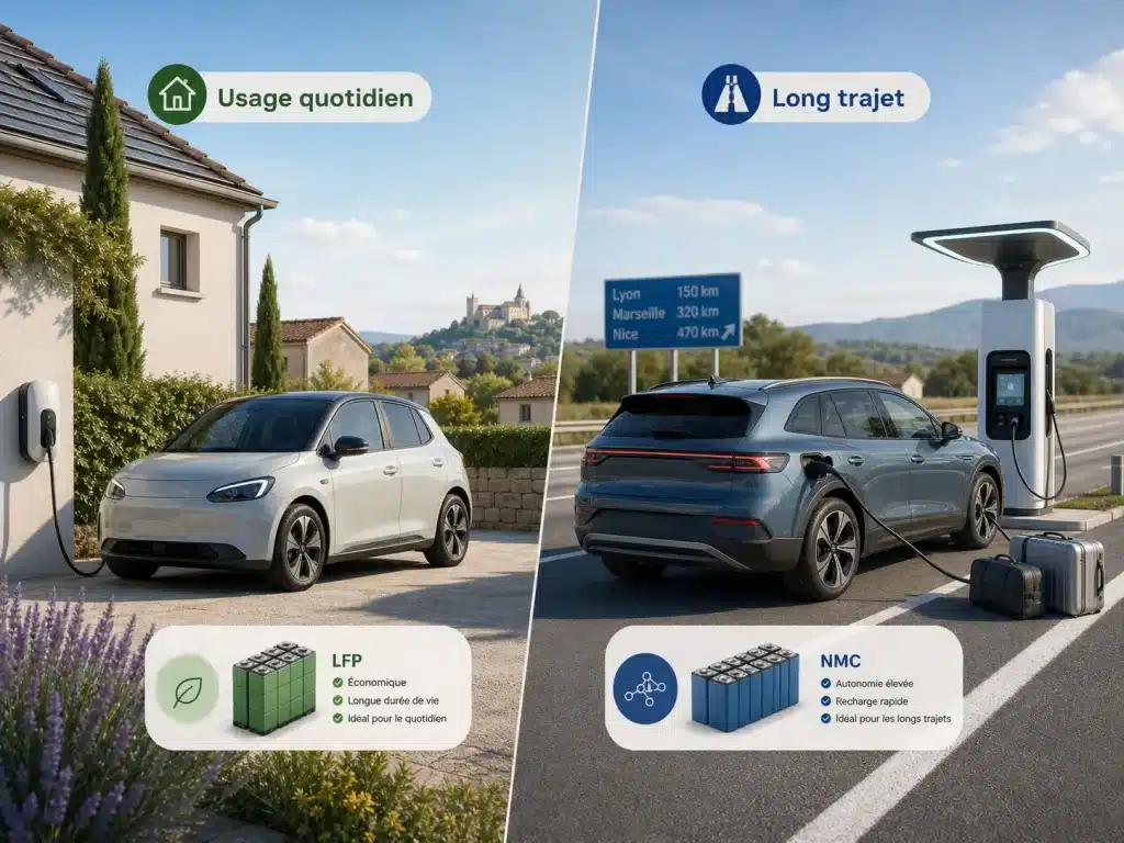 Usage selon le type de batterie