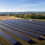 Centrale solaire au sol alimentant un projet d'autoconsommation collective