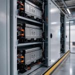 Modules de batteries reconditionnées dans une installation de stockage moderne