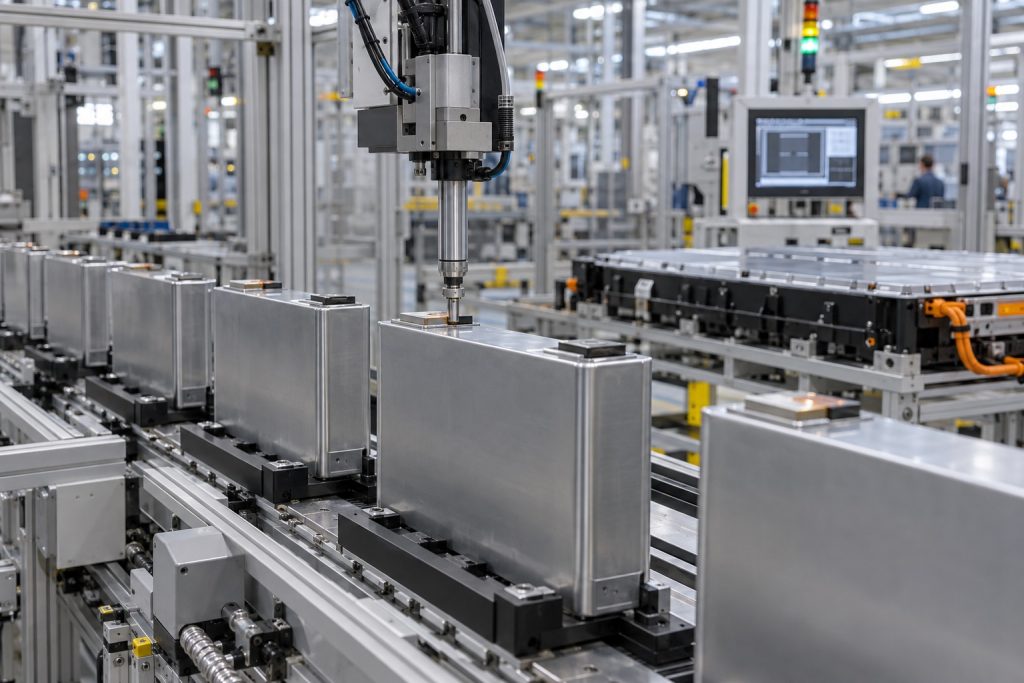 Cellules de batterie solide contrôlées sur une ligne pilote destinée aux voitures électriques